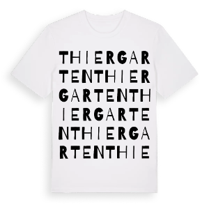 Thiergarten ordlek t-shirt – ekologisk bomull t-shirt från Pinshirt