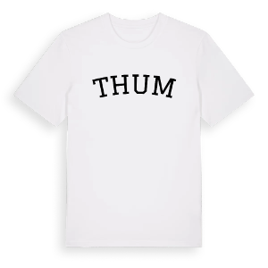 Thum böjd t-shirt – ekologisk bomull t-shirt från Pinshirt