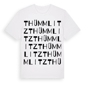 Thümmlitz ordlek t-shirt – ekologisk bomull t-shirt från Pinshirt