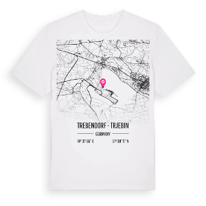 Trebendorf - Trjebin karta t-shirt – ekologisk bomull t-shirt från Pinshirt
