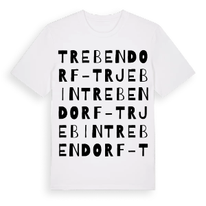 Trebendorf - Trjebin ordlek t-shirt – ekologisk bomull t-shirt från Pinshirt