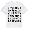 Unwürde ordlek t-shirt