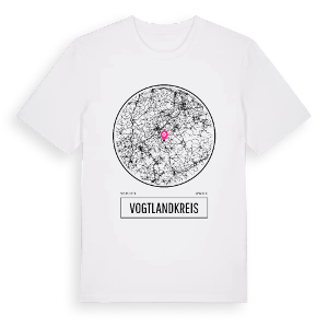 Vogtlandkreis t-shirt – ekologisk bomull t-shirt från Pinshirt