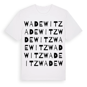 Wadewitz ordlek t-shirt – ekologisk bomull t-shirt från Pinshirt