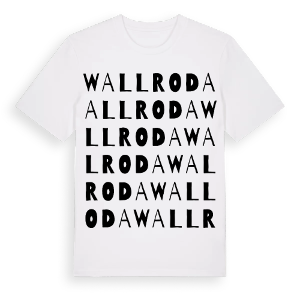 Wallroda ordlek t-shirt – ekologisk bomull t-shirt från Pinshirt