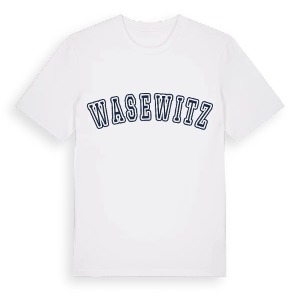 Wasewitz college t-shirt – ekologisk bomull t-shirt från Pinshirt