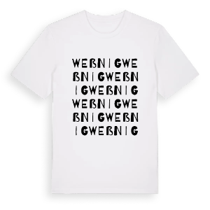 Weßnig ordlek t-shirt – ekologisk bomull t-shirt från Pinshirt