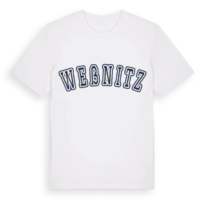 Weßnitz college t-shirt – ekologisk bomull t-shirt från Pinshirt