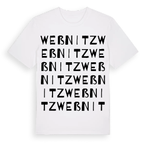 Weßnitz ordlek t-shirt – ekologisk bomull t-shirt från Pinshirt
