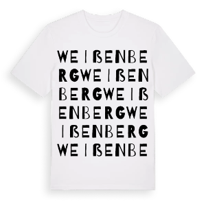 Weißenberg ordlek t-shirt – ekologisk bomull t-shirt från Pinshirt