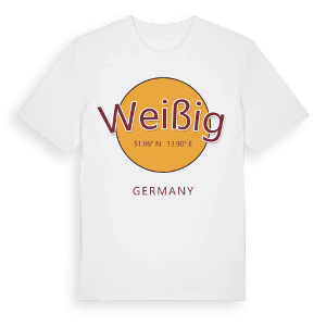 Weißig cirkel t-shirt – ekologisk bomull t-shirt från Pinshirt