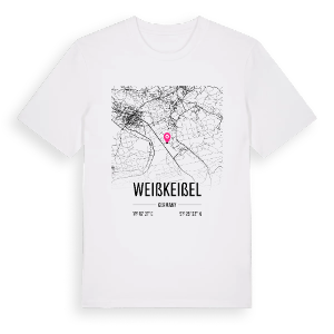 Weißkeißel karta t-shirt – ekologisk bomull t-shirt från Pinshirt