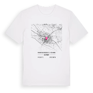 Weißwasser/Oberlausitz - Běła Woda karta t-shirt – ekologisk bomull t-shirt från Pinshirt