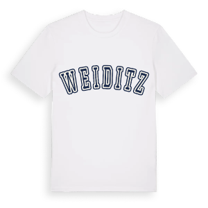 Weiditz college t-shirt – ekologisk bomull t-shirt från Pinshirt
