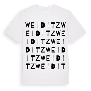 Weiditz ordlek t-shirt – ekologisk bomull t-shirt från Pinshirt