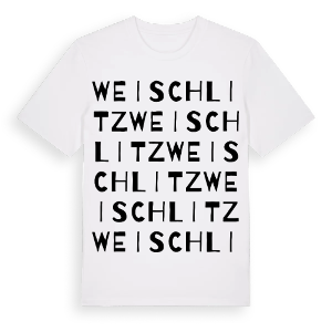 Weischlitz ordlek t-shirt – ekologisk bomull t-shirt från Pinshirt