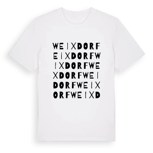 Weixdorf ordlek t-shirt – ekologisk bomull t-shirt från Pinshirt