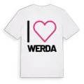 Jag älskar Werda t-shirt stort tryck