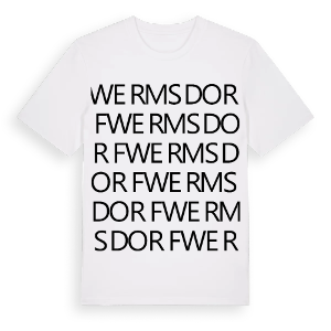 Wermsdorf ordlek t-shirt – ekologisk bomull t-shirt från Pinshirt