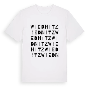 Wiednitz ordlek t-shirt – ekologisk bomull t-shirt från Pinshirt
