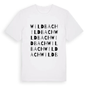 Wildbach ordlek t-shirt – ekologisk bomull t-shirt från Pinshirt