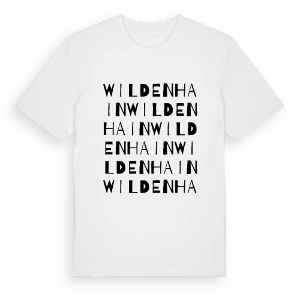 Wildenhain ordlek t-shirt – ekologisk bomull t-shirt från Pinshirt