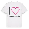 Jag älskar Willitzgrün t-shirt stort tryck