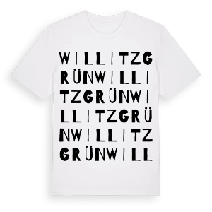 Willitzgrün ordlek t-shirt – ekologisk bomull t-shirt från Pinshirt