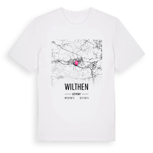 Wilthen karta t-shirt – ekologisk bomull t-shirt från Pinshirt
