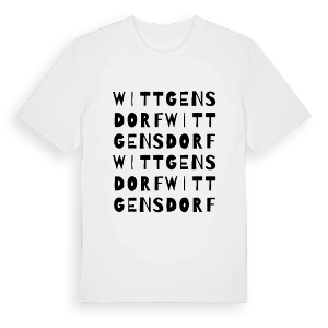 Wittgensdorf ordlek t-shirt – ekologisk bomull t-shirt från Pinshirt