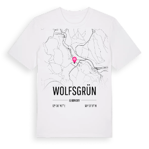 Wolfsgrün karta t-shirt – ekologisk bomull t-shirt från Pinshirt