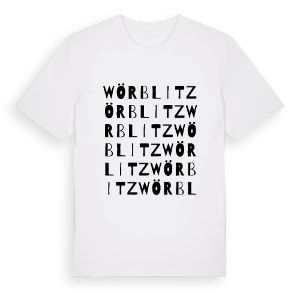 Wörblitz ordlek t-shirt – ekologisk bomull t-shirt från Pinshirt