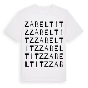 Zabeltitz ordlek t-shirt – ekologisk bomull t-shirt från Pinshirt