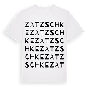 Zatzschke ordlek t-shirt – ekologisk bomull t-shirt från Pinshirt