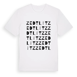 Zedtlitz ordlek t-shirt – ekologisk bomull t-shirt från Pinshirt