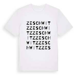 Zeschwitz ordlek t-shirt – ekologisk bomull t-shirt från Pinshirt