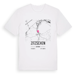 Zitzschen karta t-shirt – ekologisk bomull t-shirt från Pinshirt