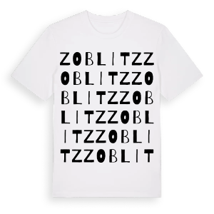 Zoblitz ordlek t-shirt – ekologisk bomull t-shirt från Pinshirt