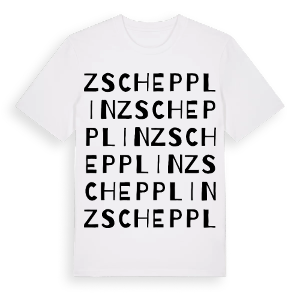 Zschepplin ordlek t-shirt – ekologisk bomull t-shirt från Pinshirt