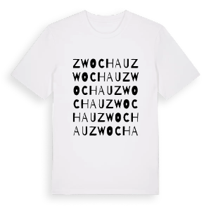 Zwochau ordlek t-shirt – ekologisk bomull t-shirt från Pinshirt