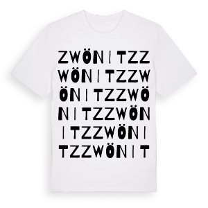 Zwönitz ordlek t-shirt – ekologisk bomull t-shirt från Pinshirt
