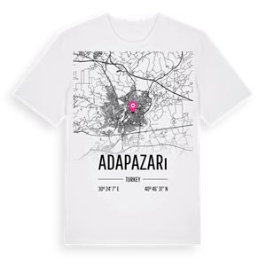 Adapazarı karta t-shirt – ekologisk bomull t-shirt från Pinshirt