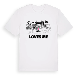 Någon i Akyazı älskar mig t-shirt – ekologisk bomull t-shirt från Pinshirt