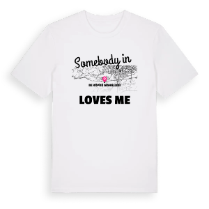 Någon i Beşköprü Mahallesi älskar mig t-shirt – ekologisk bomull t-shirt från Pinshirt