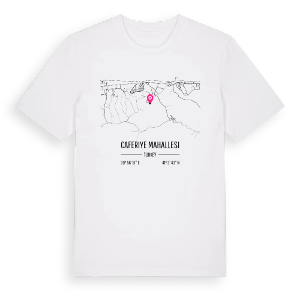 Caferiye Mahallesi karta t-shirt – ekologisk bomull t-shirt från Pinshirt