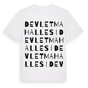 Devlet Mahallesi ordlek t-shirt – ekologisk bomull t-shirt från Pinshirt