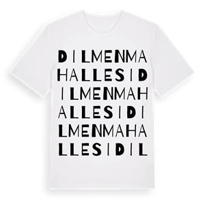 Dilmen Mahallesi ordlek t-shirt – ekologisk bomull t-shirt från Pinshirt