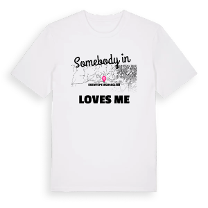 Någon i Esentepe Mahallesi älskar mig t-shirt – ekologisk bomull t-shirt från Pinshirt