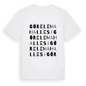 Görele Mahallesi ordlek t-shirt – ekologisk bomull t-shirt från Pinshirt
