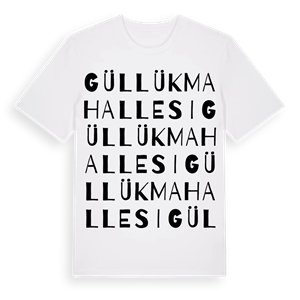Güllük Mahallesi ordlek t-shirt – ekologisk bomull t-shirt från Pinshirt